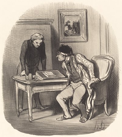 Is the Account Correct?... by Honoré Daumier