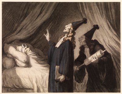The Imaginary Invalid by Honoré Daumier