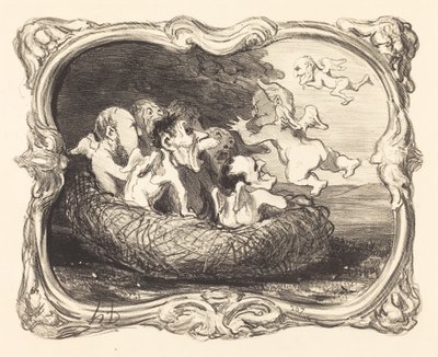The Abandoned Nest by Honoré Daumier