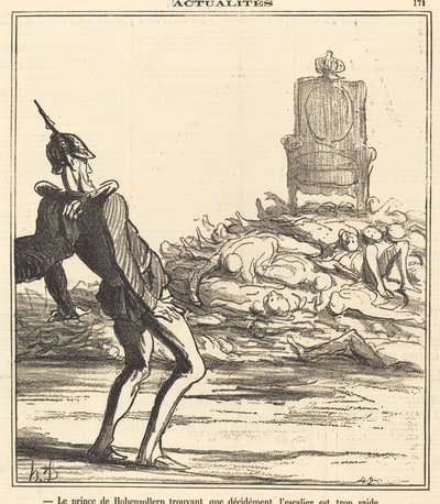 Le Prince de Hohenzollern by Honoré Daumier