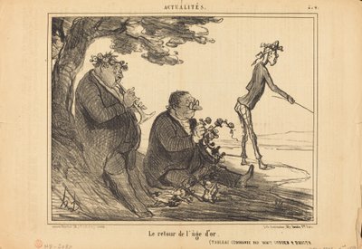The Return of the Golden Age by Honoré Daumier