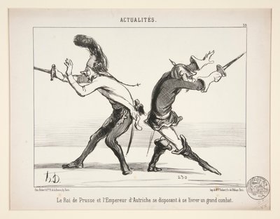 The King of Prussia and the... by Honoré Daumier