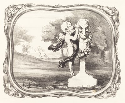 The Secret Confided to the Faun God by Honoré Daumier