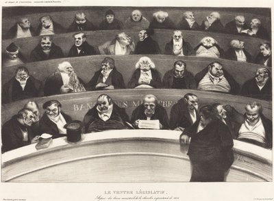 The Legislative Belly by Honoré Daumier