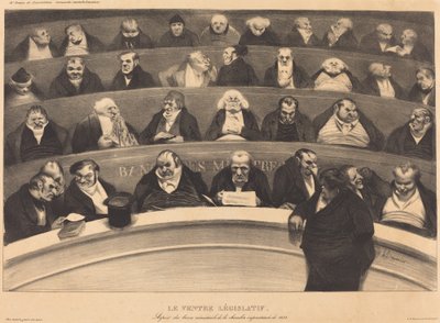 The Legislative Belly by Honoré Daumier