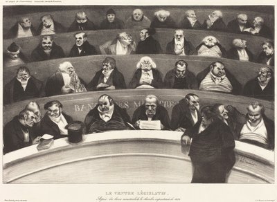 The Legislative Belly by Honoré Daumier