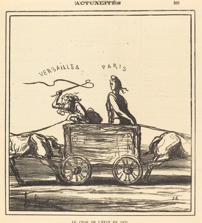 The State Chariot in 1871 by Honoré Daumier