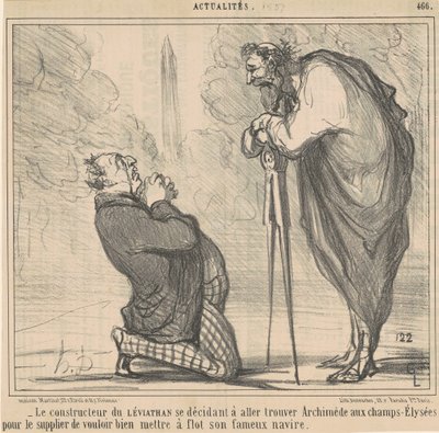 The Builder of the Leviathan Deciding by Honoré Daumier