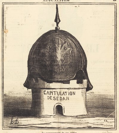 The Crowning of His Edifice by Honoré Daumier