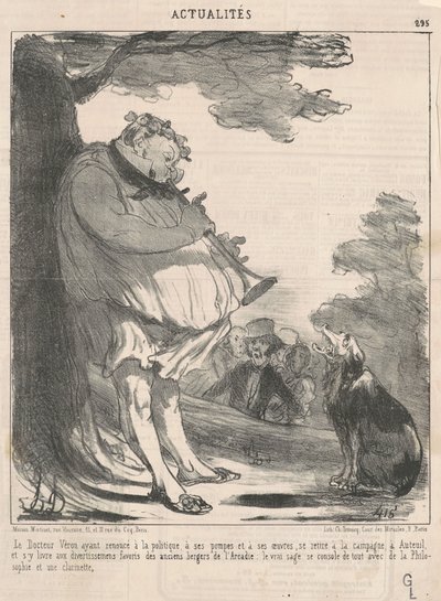 Doctor Véron... in Auteuil... by Honoré Daumier