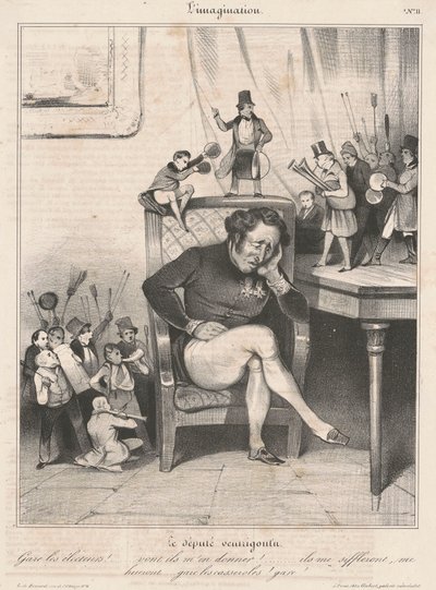 The Ventrigoulu Deputy by Honoré Daumier