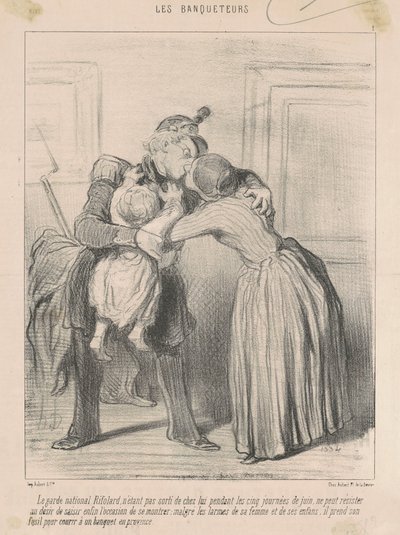 The National Guard Rifolard ... by Honoré Daumier