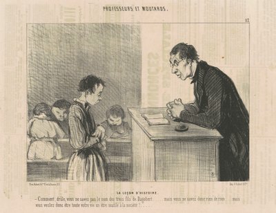 The History Lesson by Honoré Daumier