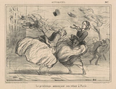 Spring Announcing Its Return to Paris by Honoré Daumier