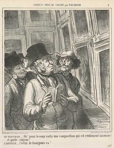 The Visitor by Honoré Daumier