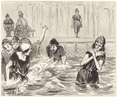 The Bathers by Honoré Daumier