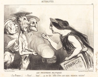 The Political Fricoteurs by Honoré Daumier