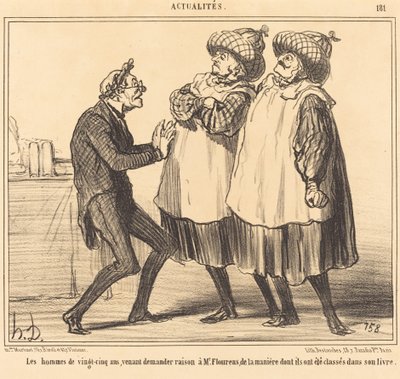 The Men of Twenty-Five Years... by Honoré Daumier