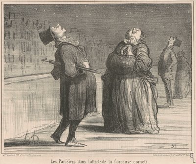 The Parisians Awaiting by Honoré Daumier