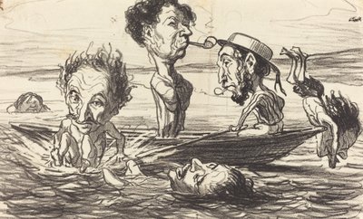 The Tritons of the Seine by Honoré Daumier