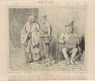 The Beggars by Honoré Daumier