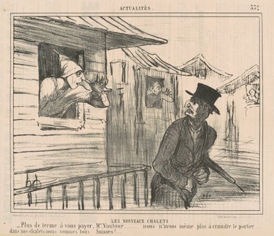 The New Chalets by Honoré Daumier
