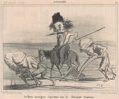 The Russians Encouraging Agriculture by Honoré Daumier