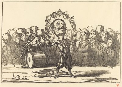 The Acrobats by Honoré Daumier