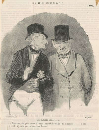 The Damned Seducers by Honoré Daumier