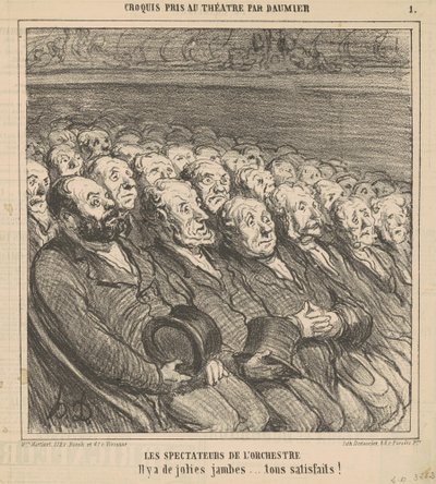 The Orchestra Spectators by Honoré Daumier
