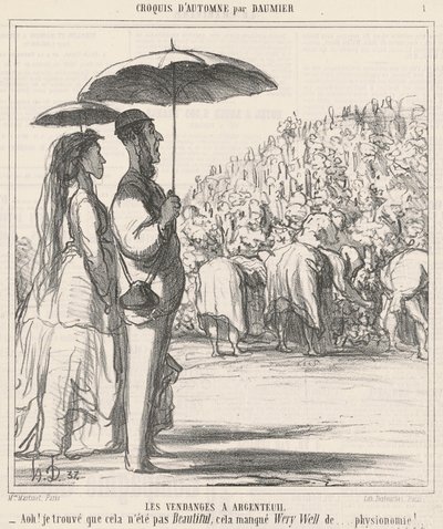 The Harvest in Argenteuil by Honoré Daumier