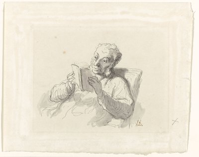 Reading Man by Honoré Daumier