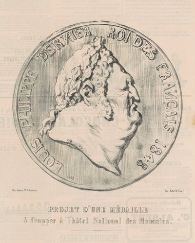Louis-Philippe, Last King of the French by Honoré Daumier