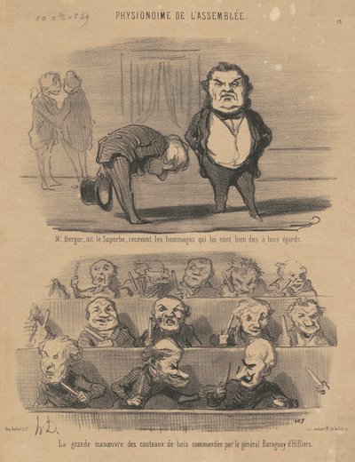 M. Berger, called the superb by Honoré Daumier