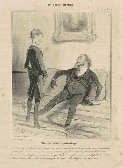 Macaire Heir-Philanthropist by Honoré Daumier