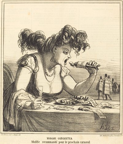 Madame Gargantua by Honoré Daumier