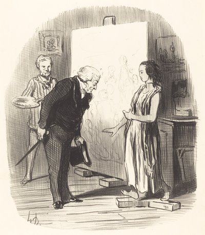 Madam, I Have the Honor! by Honoré Daumier