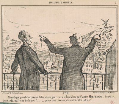 Magnificent project... by Honoré Daumier
