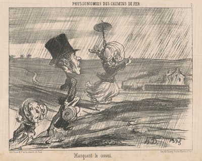 Missing the convoy by Honoré Daumier