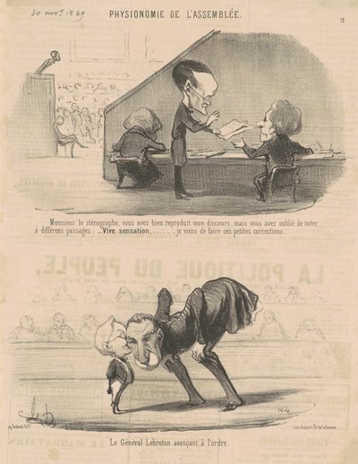 Mr. Stenographer by Honoré Daumier