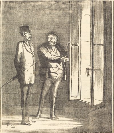 Monsieur Will Be Very Well Here... by Honoré Daumier