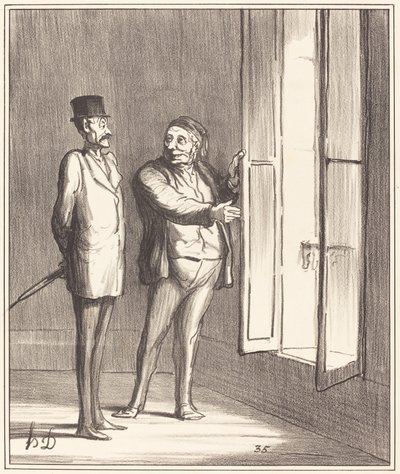 Sir Will Be Very Well Here... by Honoré Daumier