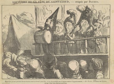 Musicians Playing for Twelve Hours by Honoré Daumier