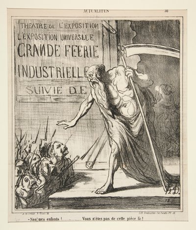 No! My Children! by Honoré Daumier