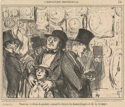 New System of Pendulum by Honoré Daumier