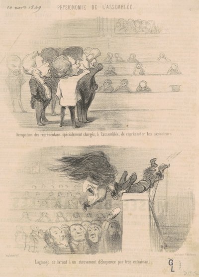 Occupation of the Representatives by Honoré Daumier