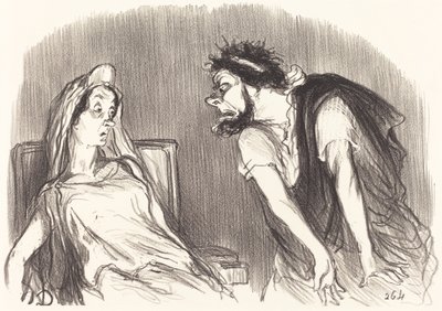 Oedipus by Honoré Daumier