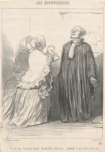 Oh! Mr. Lawyer, try to... by Honoré Daumier