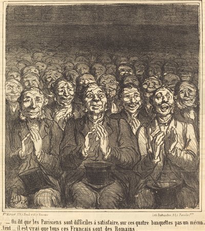 They Say That Parisians... by Honoré Daumier