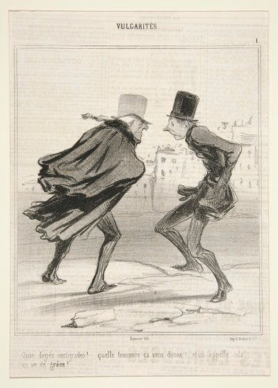 Our Degrees Celsius! by Honoré Daumier